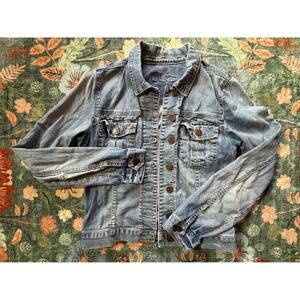 Kut from‎ the Kloth Womens Denim Jacket Light Wash Trucker Jean Jacket Size M